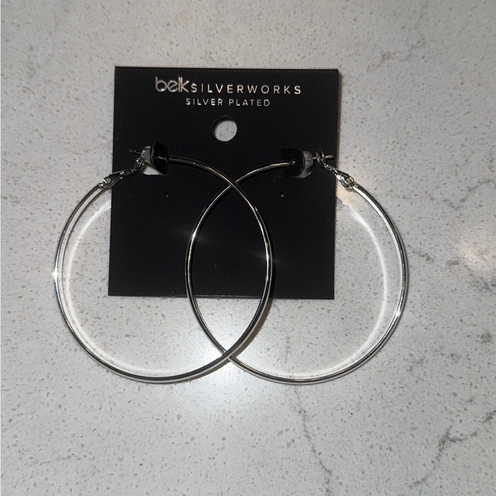 Belk Silverworks Silver Hoop Earrings